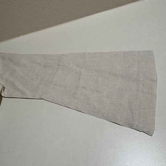 Tuckernuck Womens Long Sleeve Linen Tatum Popover Blouse XXL Beachy Breathable - Picture 5 of 12